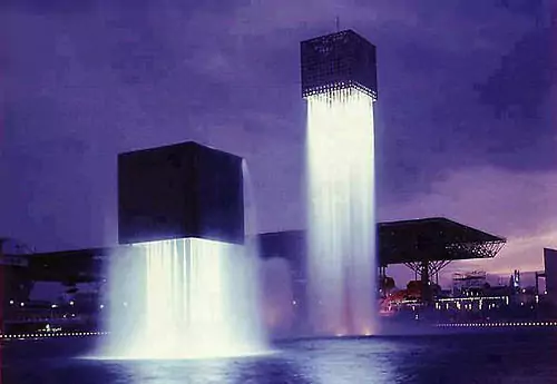 Floating Fountains in Osaka, Japan
