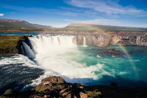 Iceland's Goðafoss waterfall