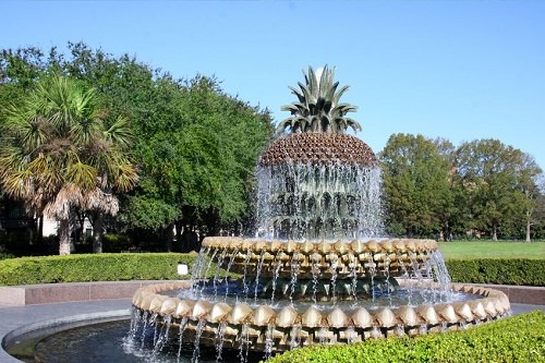 The Pineapple Fountain in Charleston South Carolina