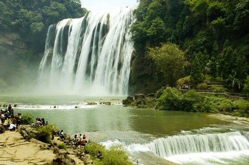 The Huangguoshu Waterfall in the Guizhou province